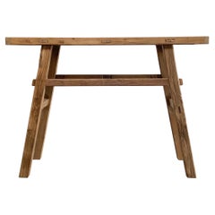 Natural Reclaimed Elm Wood Console Table