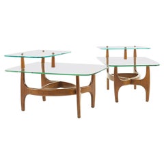 Adrian Pearsall Kroehler Style Mid Century Side Tables, Pair