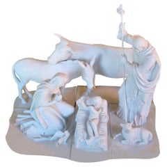 21e siècle Vista Alegre Biscuit Porcelain Presepio Nativity, Portugal