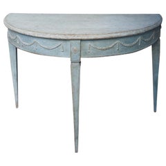 Gustavian Style Demi-Lune Table