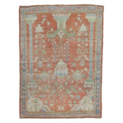 Antique Turkish Oushak Prayer Rug