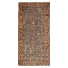 Large Shabby Chic Antique 17th Century Persian Isfahan Rug.Size: 9ft x 18 ft 4in
