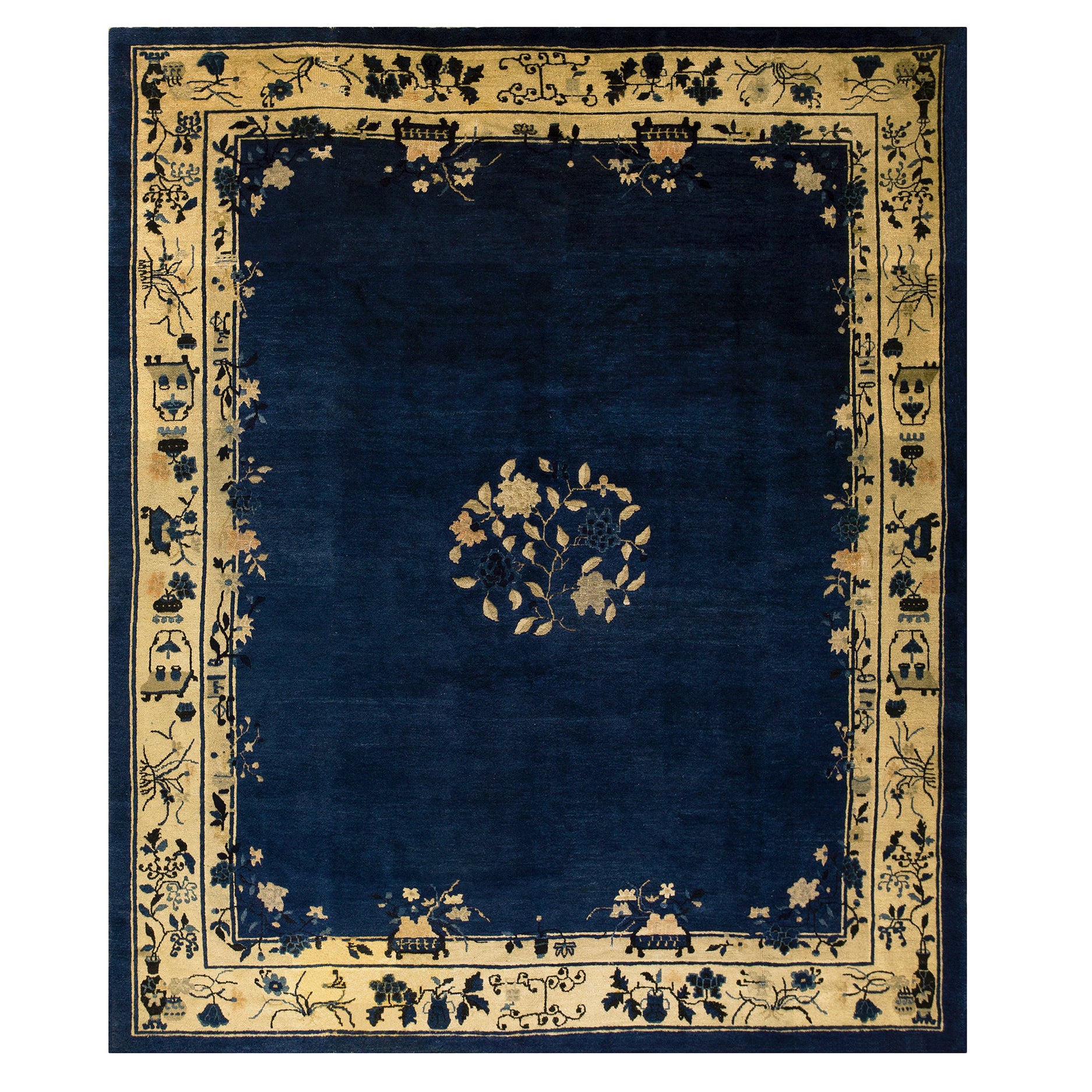 Chinesischer Peking-Teppich des frühen 20. Jahrhunderts ( 8''1'''' x 9''7'''' - 245 x 292 ) im Angebot