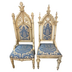 Assembled Pair of Gothic Revival Chairs