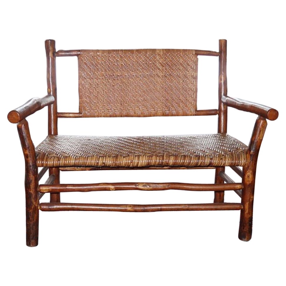 Old Hickory Settee From Martinsville, Indiana