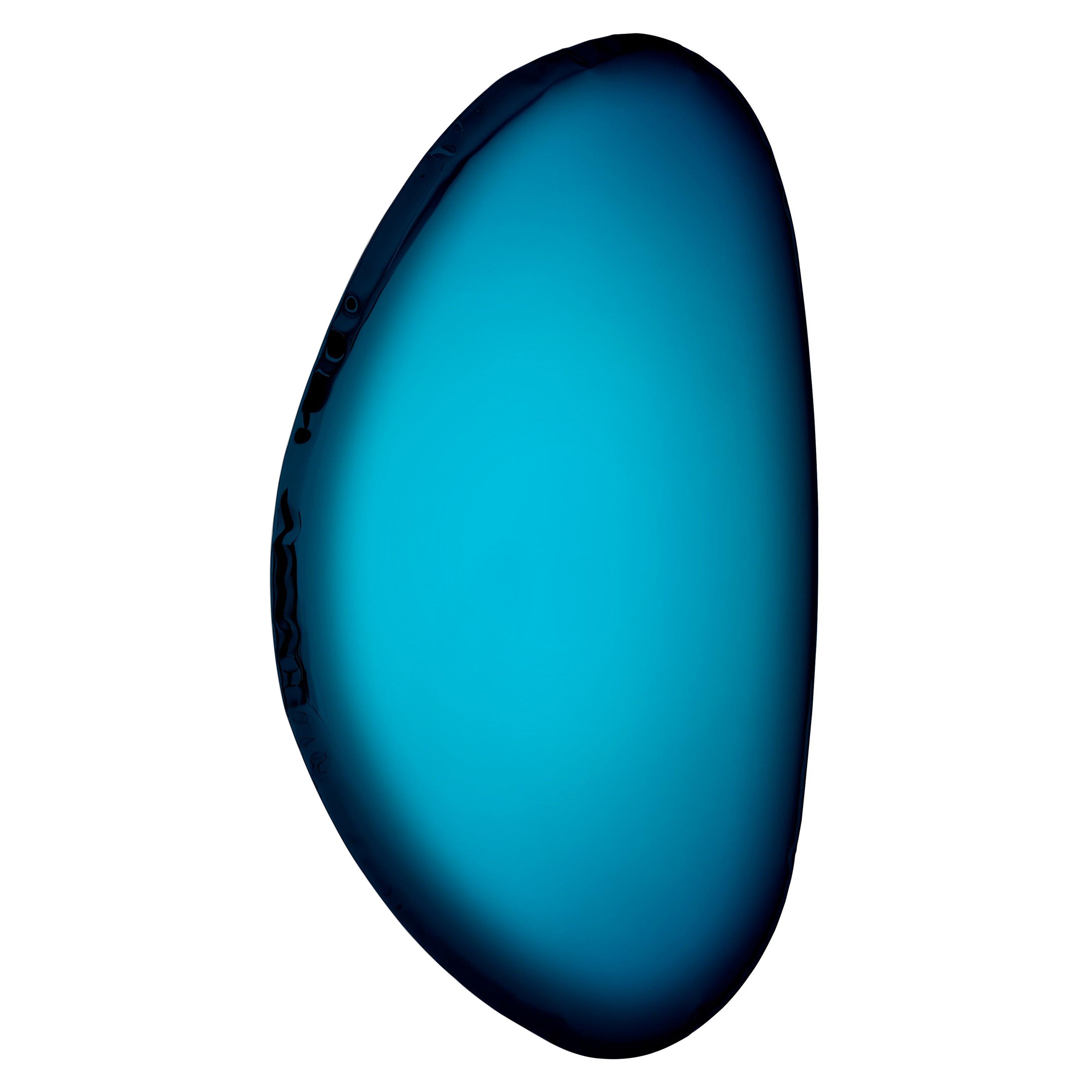 Blauer Tafla-Wandspiegel Deep Space O2 von Zieta im Angebot