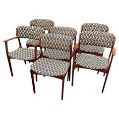 Set of 6 Danish Dining Chairs by Domus Odense, Denmark Scandinavia