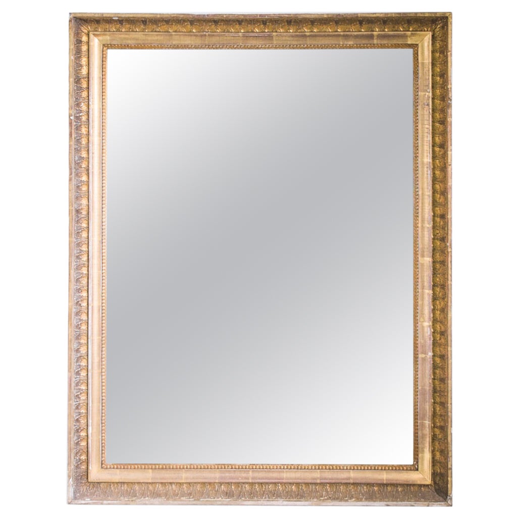 Gilt Wood Wave Frame Mirror at 1stDibs