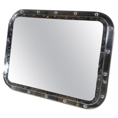 Rectangular Aluminum Ship's Porthole Mirror