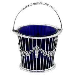 Antique George V Sterling Silver Sugar Basket