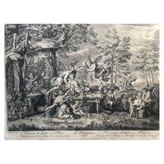 Pierre Mignard, Engravings from the Series "The Four Seasons" 17th Century