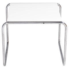 Knoll by Marcel Breuer White Laccio Side Table