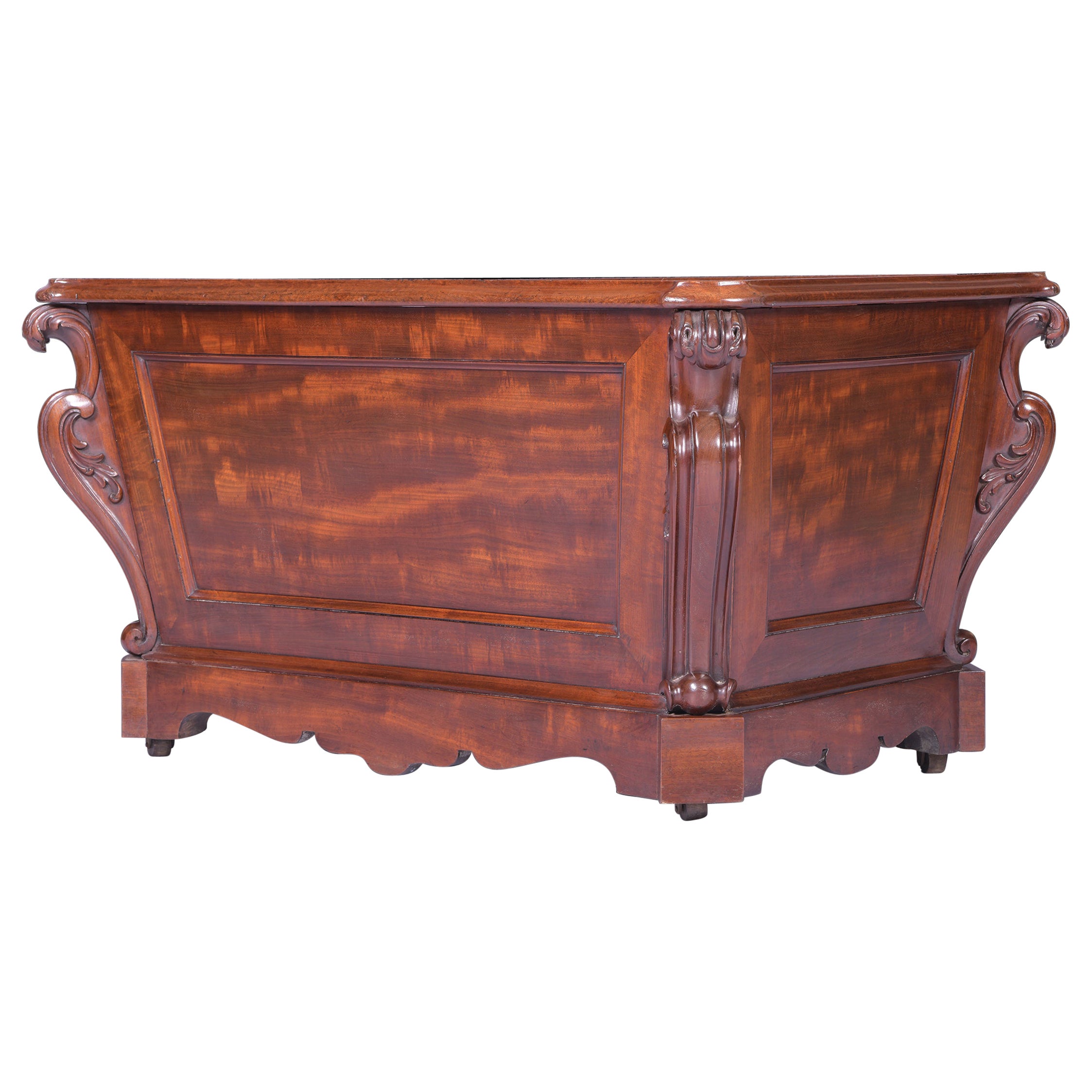 19th Century English Regency Mahogany Open Cellarette Attributed to Gillows
