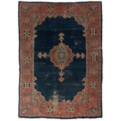 Large Antique Persian Mahal Rug