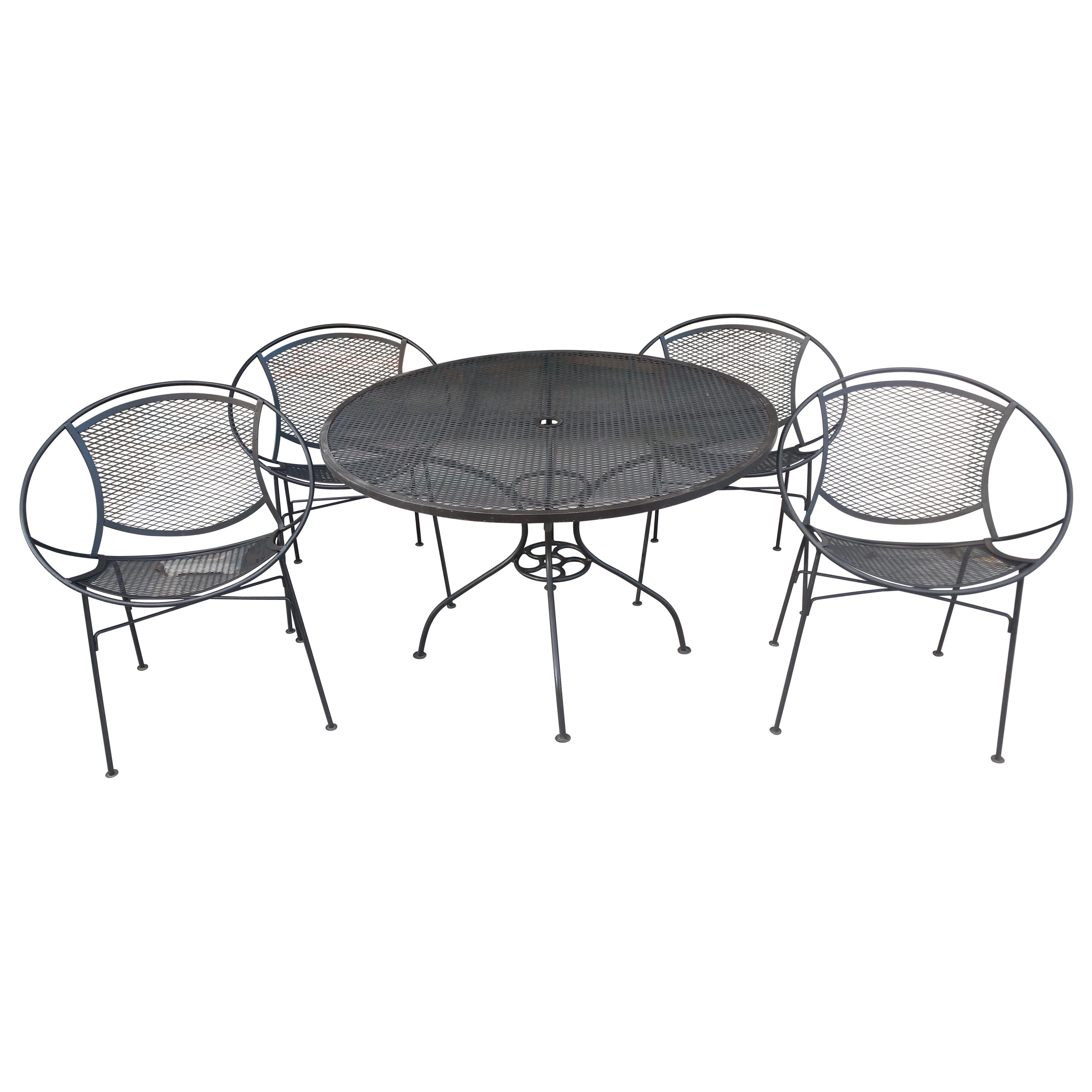 Round Salterini Vintage Outdoor Coffee Table at 1stDibs