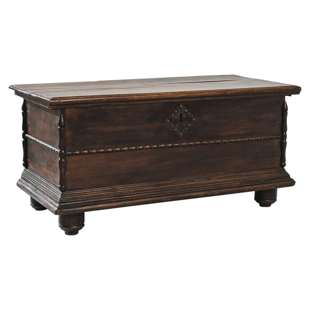 1800s Southern European Wooden Trunk