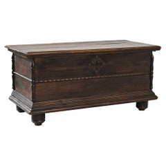 1800s Southern European Wooden Trunk