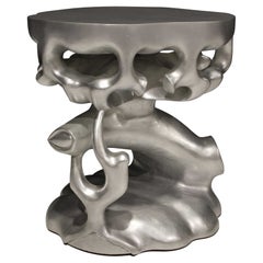 Scala Luxury Silver Leaf Truffle Trunk Side Table