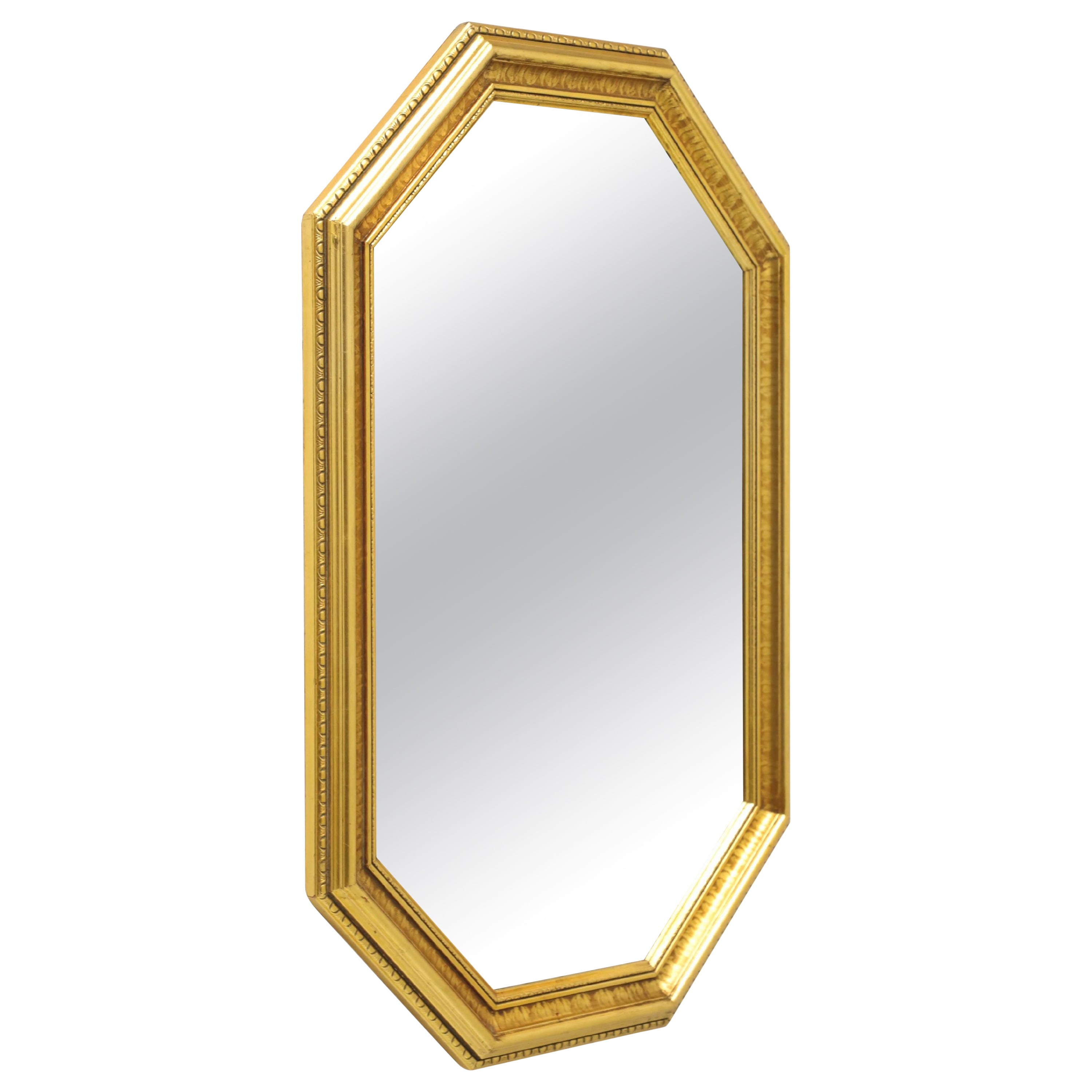 CAROLINA MIRROR Traditional Octagonal Beveled Wall Mirror in Gold Frame For  Sale at 1stDibs carolina mirror company gold mirror, gold wall mirror,  carolina mirror company oval mirror