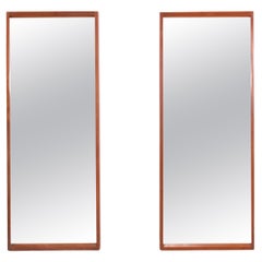 Set of Two Teak Danish Design Mirrors by Aksel Kjersgaard Model 145