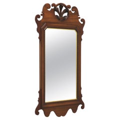 Used Chippendale Mahogany Wall Mirror with Prince of Wales Plumes