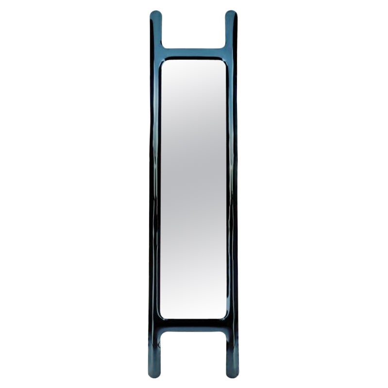 Cosmic Blue Drab Sculptural Wall Mirror by Zieta For Sale