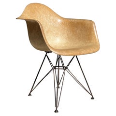Vintage Early Eames DAR Fiberglass Shell Chair Herman Miller