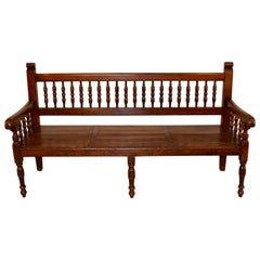 Antique 19th Century French Pine Bench