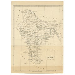 Antique Map of India, c.1850