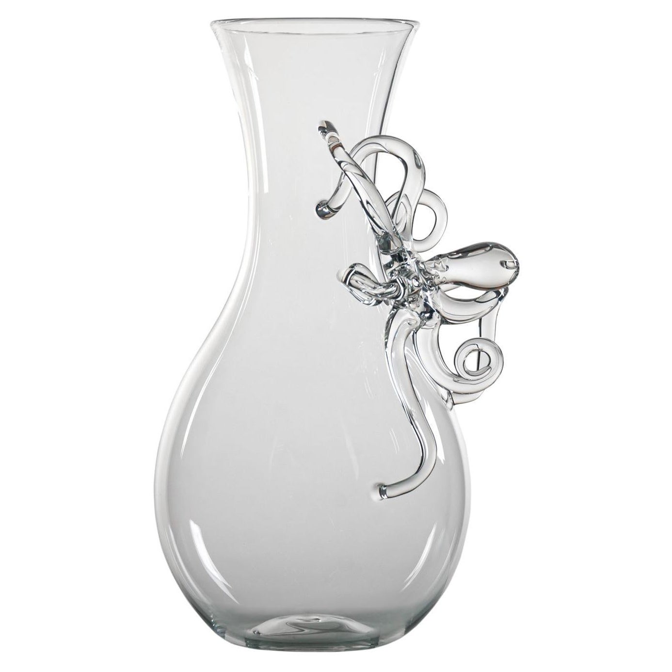 "Piovra Pitcher" Hand Blown Glass Pitcher by Simone Crestani For Sale