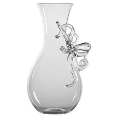 Contemporary Piovra Pitcher Hand-Blown Glass Pitcher by Simone Crestani