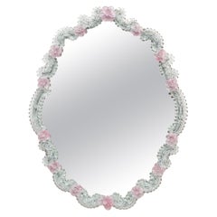 Vintage Murano Glass Venetian Mirror, circa 1950