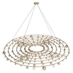 Modern Matte Champagne Patagon Suspension Lamp by Covet House 