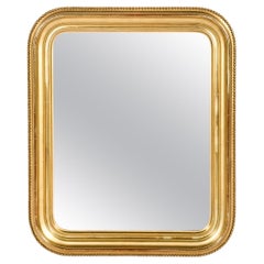 Antique 19th-Century French Gold Leaf Gilt Louis Philippe Mirror