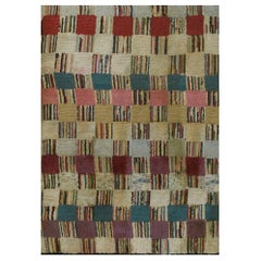 Antique American Hooked Rug 3'3" x 3'6"