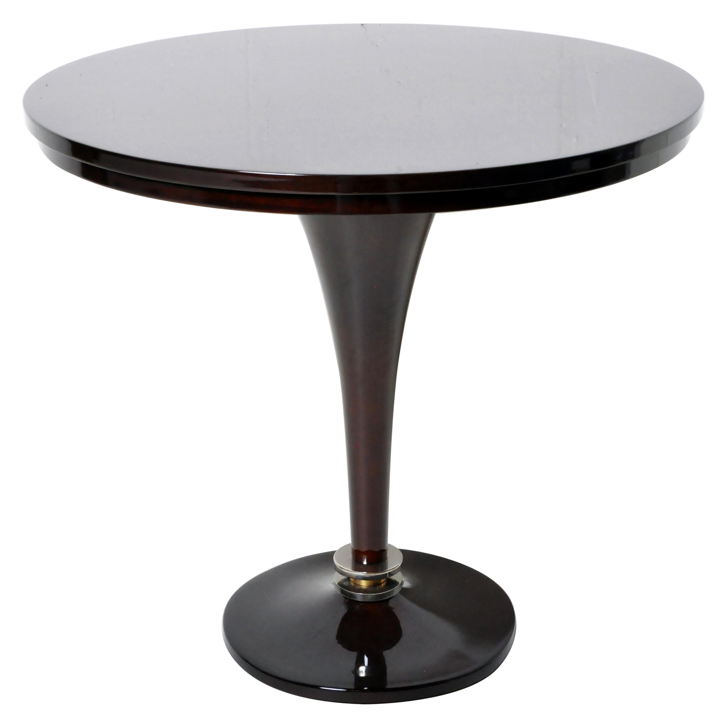 Round Pedestal Side Table For Sale