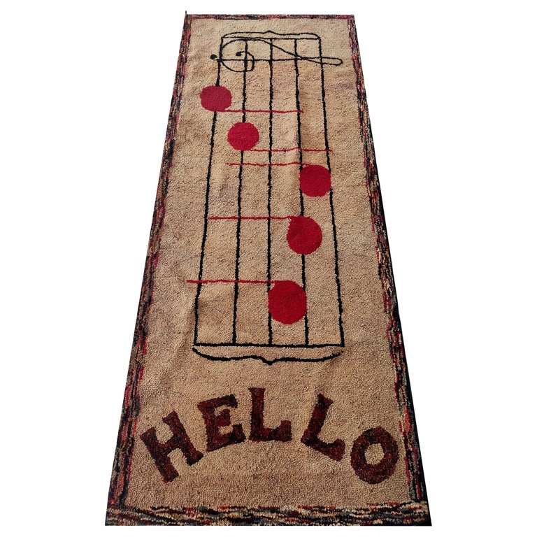 Antique American Hooked Rug Rug 2' 5'' x 3' 0'' For Sale at 1stDibs