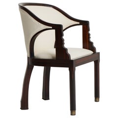 Art Deco Macassar Ebony Armchair
