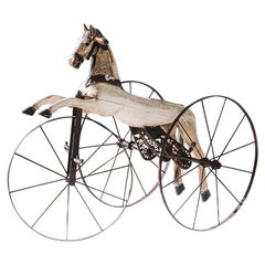 Antique 1880s French Horse Tricycle