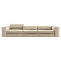 Up Small Modular Sofa in AT192 Beige Upholstery by Giuseppe Viganò