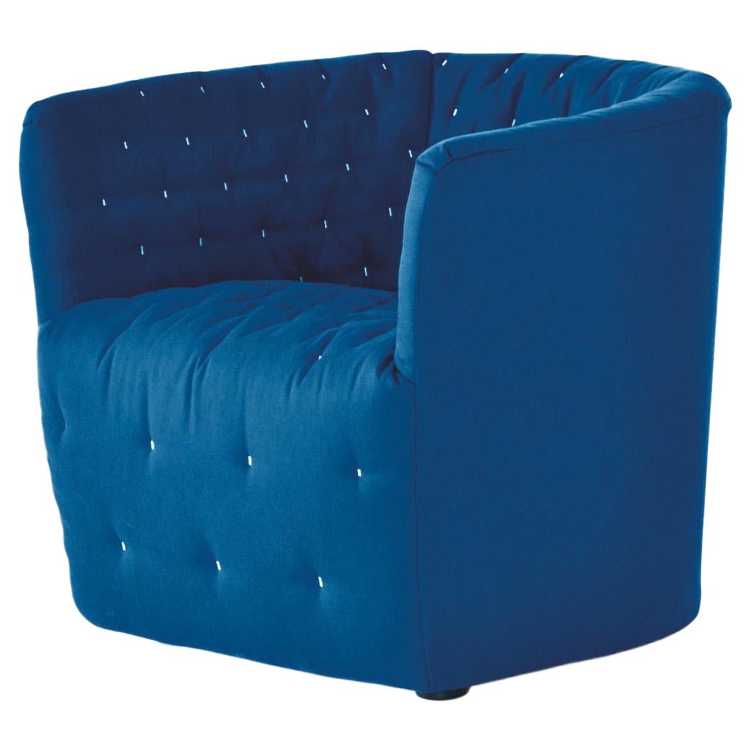 Amélie Armchair Vip Sweet Velvet A13 Light Blue Upholsteryby Sergio Bicego For Sale