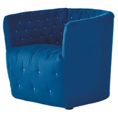 Amélie Armchair Vip Sweet Velvet A13 Light Blue Upholsteryby Sergio Bicego