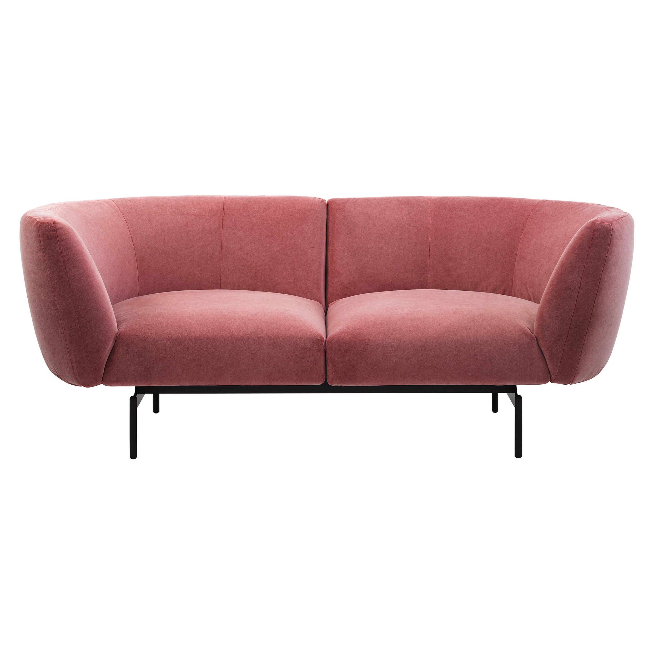 Rendez-Vous Sofa Compound in Extra A8 Upholstery with Black Metal, Sergio Bicego