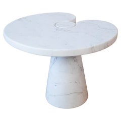 Original Mangiarotti Carrara Marble Side Table