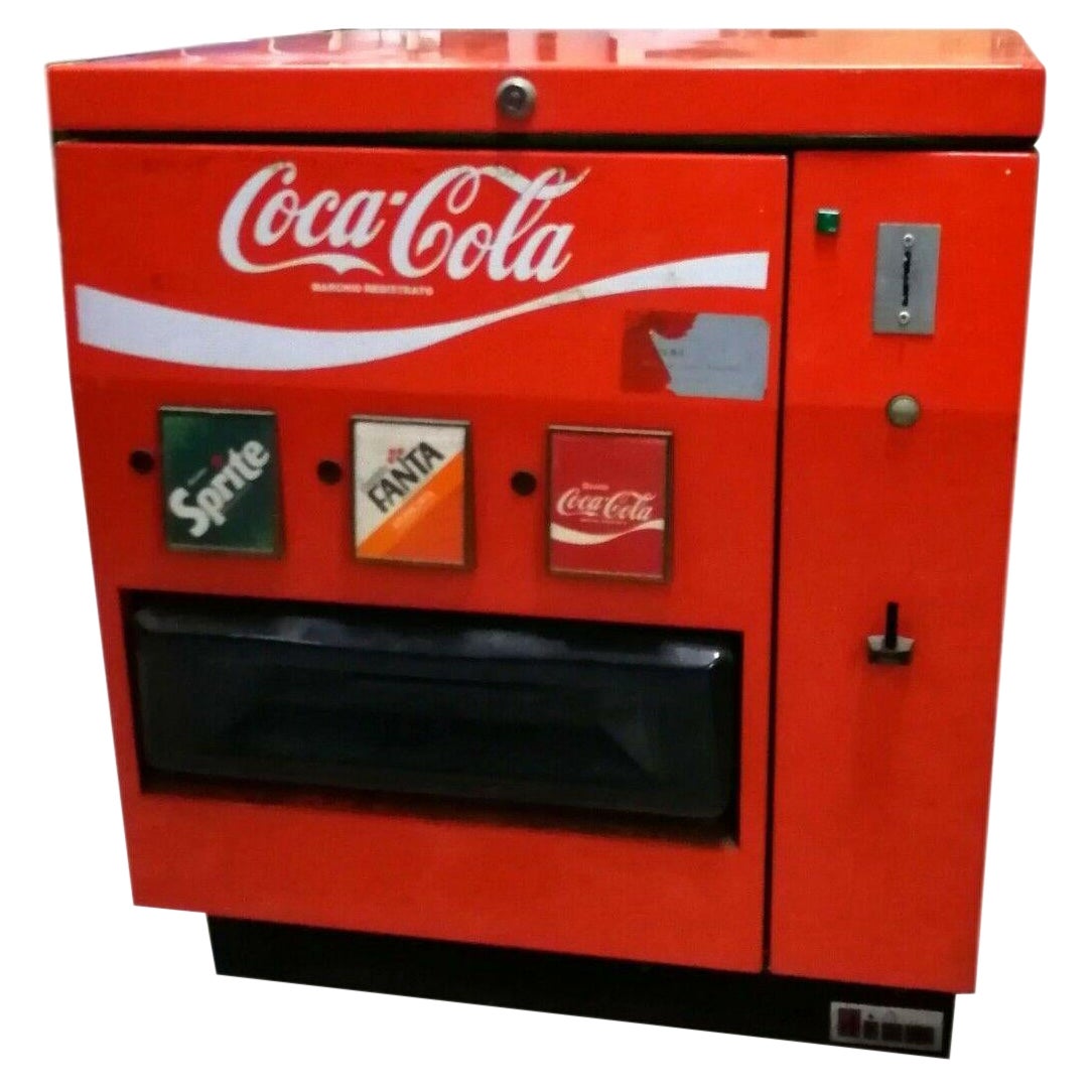 Refrigerated Dispenser of Coca Cola, Fanta and Sprite Cans, 1970s