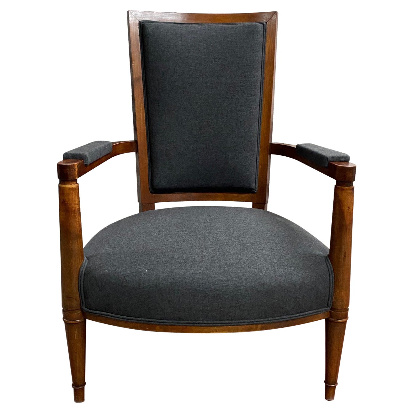Art Deco Period Cherrywood Armchair by André Arbus