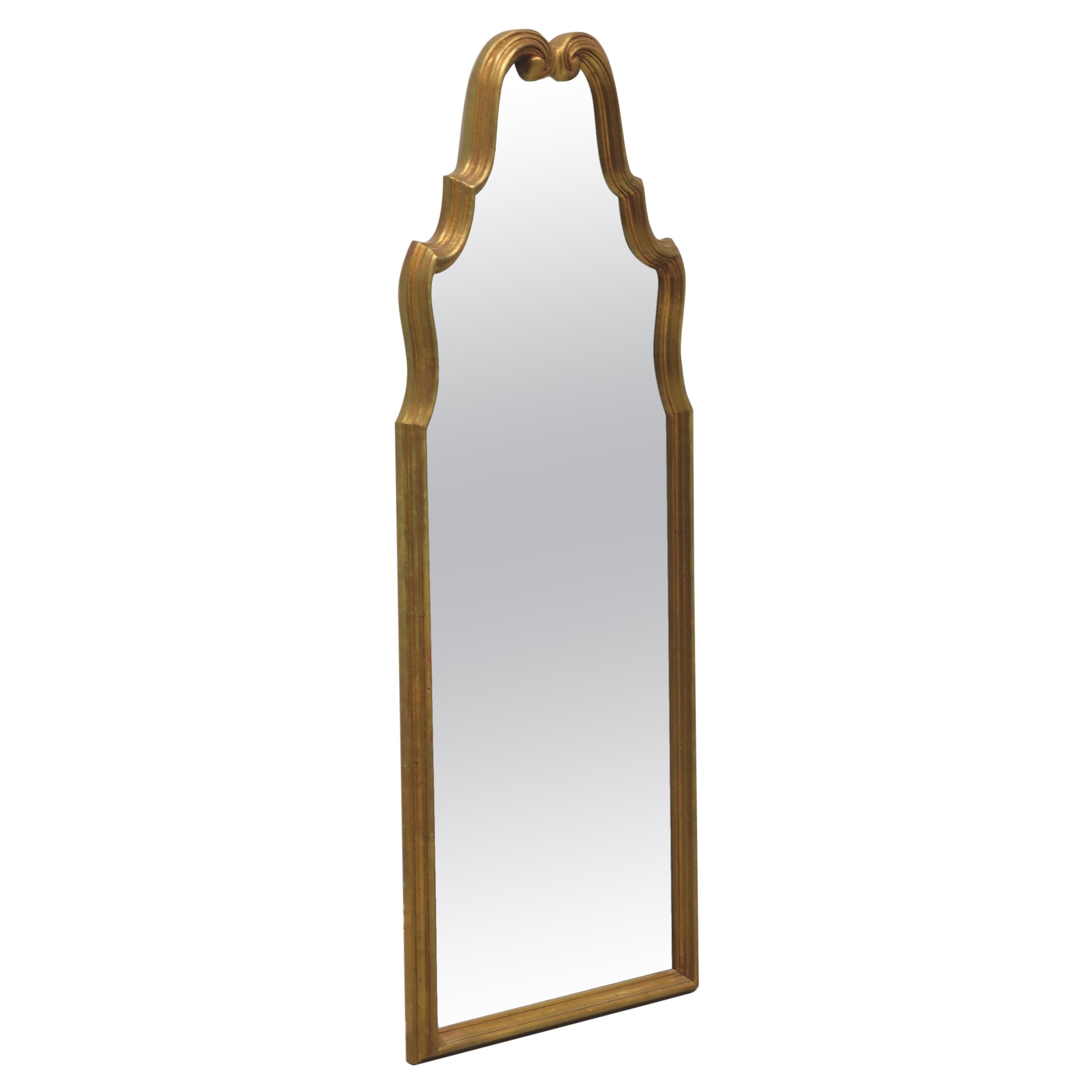 Mid 20th Century Vintage French Rococo Style Gold Wall Mirror