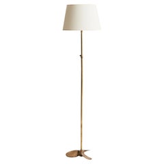 Mid-Century Brass Floor Lamp