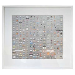 Damien Hirst Silver "Pharmacy" Wallpaper Unframed