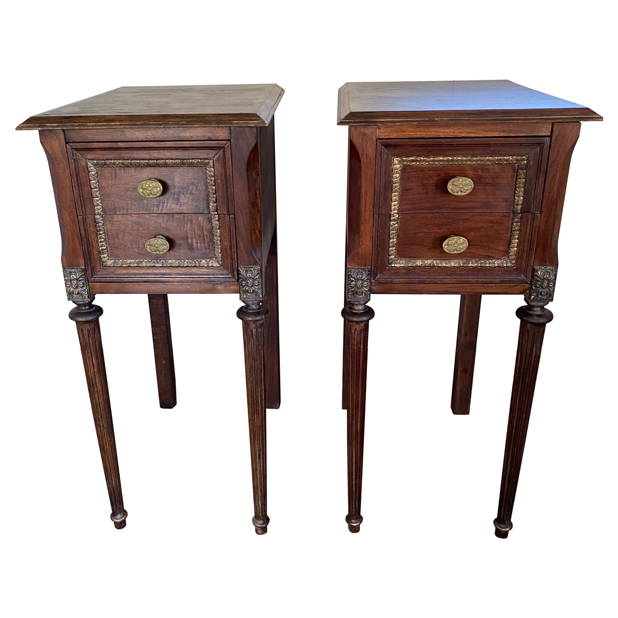 Pair of French Louis XVI Style Nightstands